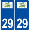 29 Lanmeur logo autocollant plaque immatriculation stickers ville