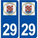 29 Lanvéoc logo autocollant plaque immatriculation stickers ville