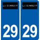 29 Le Conquet logo autocollant plaque immatriculation stickers ville