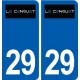29 Le Conquet logo autocollant plaque immatriculation stickers ville