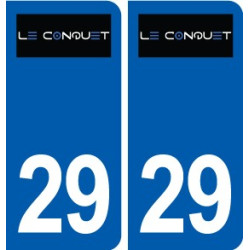 29 Le Conquet logo autocollant plaque immatriculation stickers ville