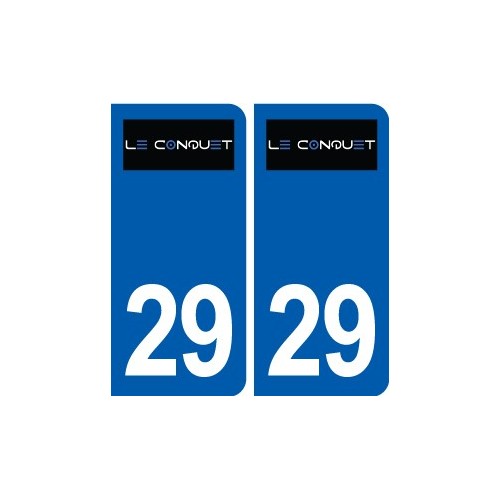 29 Le Conquet logo autocollant plaque immatriculation stickers ville