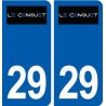 29 Le Conquet logo autocollant plaque immatriculation stickers ville
