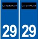 29 Le Conquet logo autocollant plaque immatriculation stickers ville