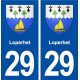 29 Loperhet blason autocollant plaque immatriculation stickers ville