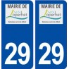 29 Loperhet logo autocollant plaque immatriculation stickers ville