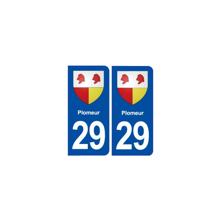 29 Plomeur blason autocollant plaque immatriculation stickers ville