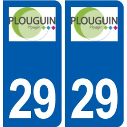 29 Plouguin logo autocollant plaque immatriculation stickers ville
