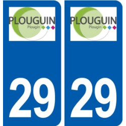 29 Plouguin logo autocollant plaque immatriculation stickers ville