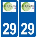 29 Plouguin logo autocollant plaque immatriculation stickers ville
