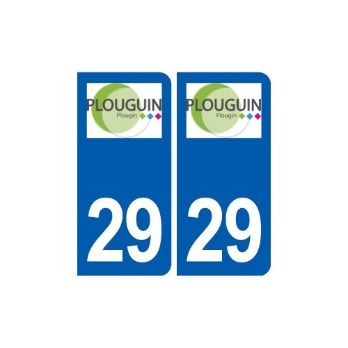 29 Plouguin logo autocollant plaque immatriculation stickers ville