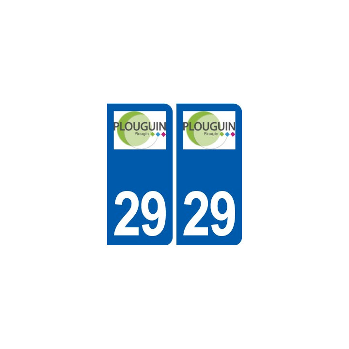 29 Plouguin logo autocollant plaque immatriculation stickers ville