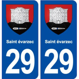 29 Saint-évarzec blason autocollant plaque immatriculation stickers ville