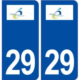 29 Saint-évarzec logo autocollant plaque immatriculation stickers ville