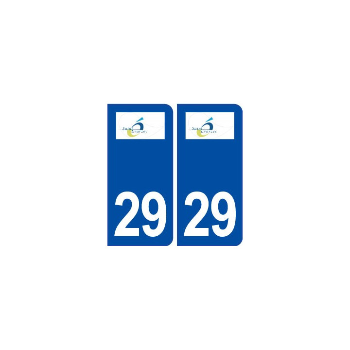 29 Saint-évarzec logo autocollant plaque immatriculation stickers ville