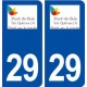 29 Pont-de-Buis-lès-Quimerch logo autocollant plaque immatriculation stickers ville