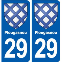 29 Plougasnou blason autocollant plaque immatriculation stickers ville