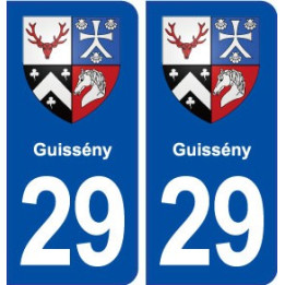 29 Guissény blason autocollant plaque immatriculation stickers ville