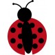 logo autocollant coccinelles sticker adhesif