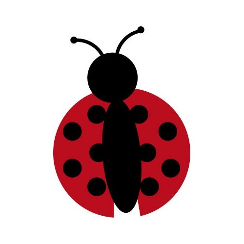 logo autocollant coccinelles sticker adhesif