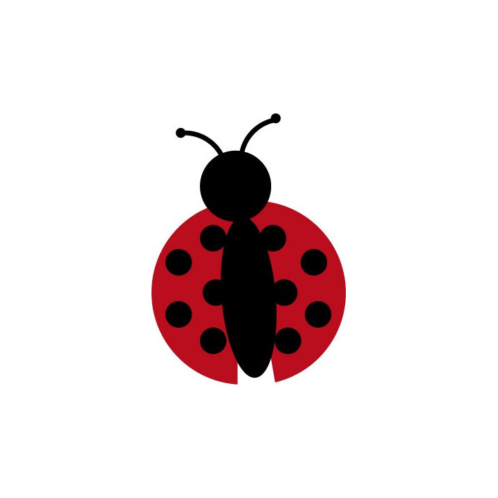 logo autocollant coccinelles sticker adhesif
