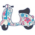 Autocollant scooter sticker adhesif