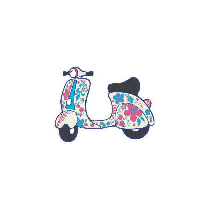 Autocollant scooter sticker adhesif