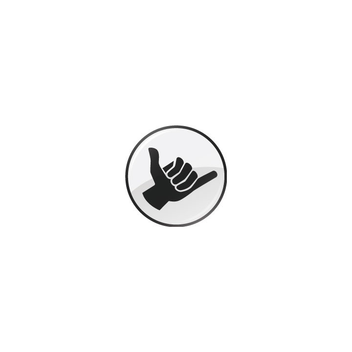Autocollant shaka main sticker logo