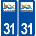 31 Lacroix Falgarde logo ville autocollant plaque immatriculation département