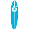 Autocollant planche surf ocean surf stickers couleur turquoise