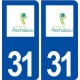 31 Péchabou logo ville autocollant plaque stickers