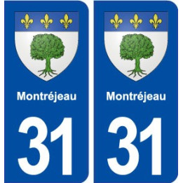 31 Montréjeau blason ville autocollant plaque stickers