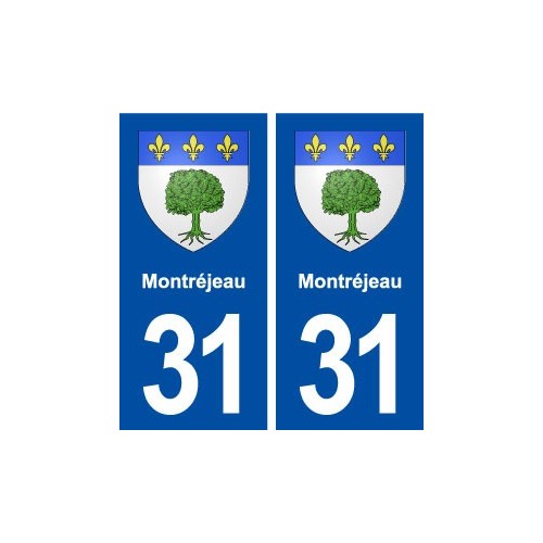31 Montréjeau blason ville autocollant plaque stickers