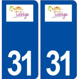 31 Labège logo ville autocollant plaque stickers
