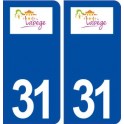 31 Labège logo ville autocollant plaque stickers