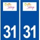 31 Labège logo ville autocollant plaque stickers