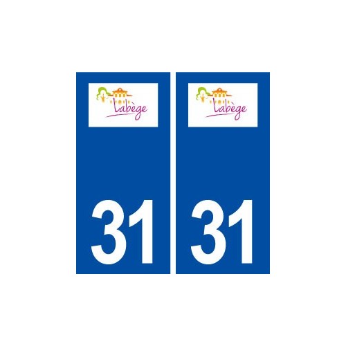 31 Labège logo ville autocollant plaque stickers