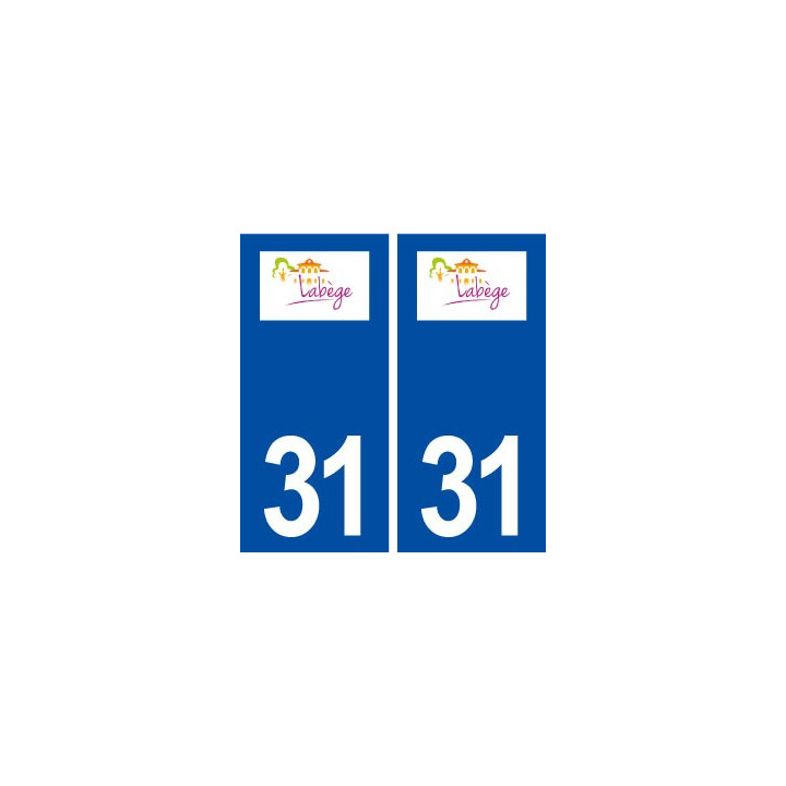 31 Labège logo ville autocollant plaque stickers