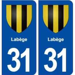 31 Labège blason ville autocollant plaque stickers