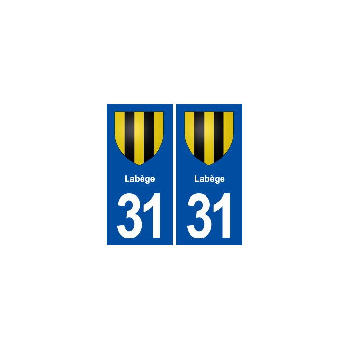 31 Labège blason ville autocollant plaque stickers