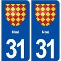 31 Noé blason ville autocollant plaque stickers