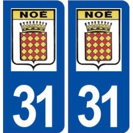 31 Noé logo ville autocollant plaque stickers