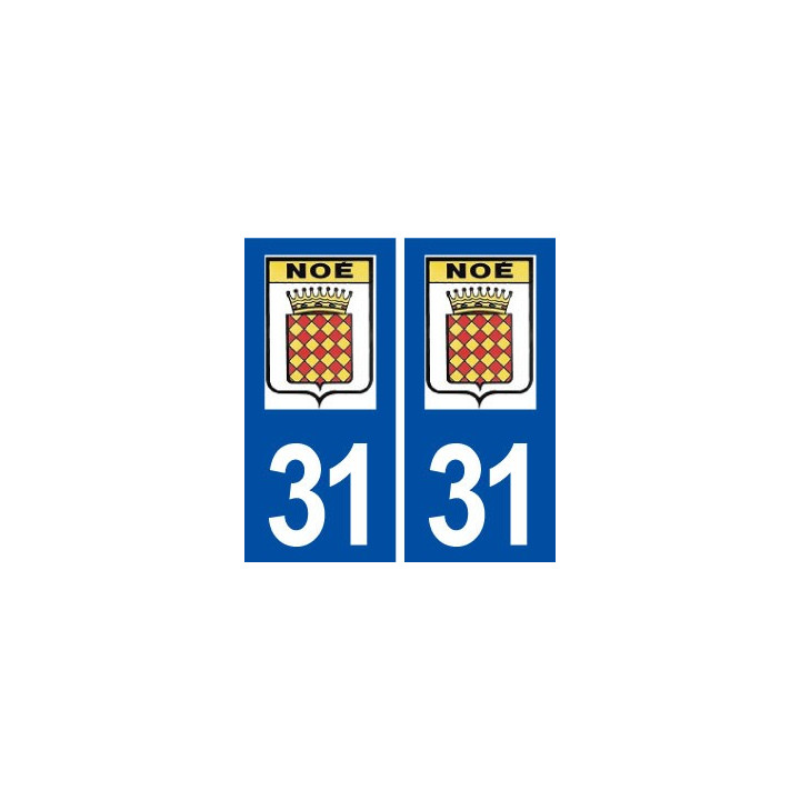 31 Noé logo ville autocollant plaque stickers