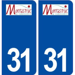 31 Montastruc la Conseillère logo ville autocollant plaque stickers