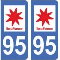95 Val d'oise sticker plate