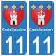 11 Castelnaudary ville autocollant plaque