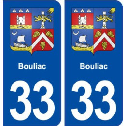 33 Bouliac blason ville autocollant plaque stickers