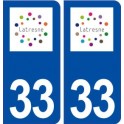 33 Latresne logo ville autocollant plaque stickers