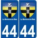 85 La Bernerie-en-Retz ville autocollant plaque blason 