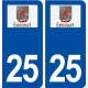 25 Exincourt logo autocollant plaque stickers
